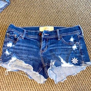 Hollister low rise jean shorts